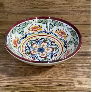 Williams Sonoma Melamine Italian Floral Soup Cereal Bowls Set of 8 8 Inch
